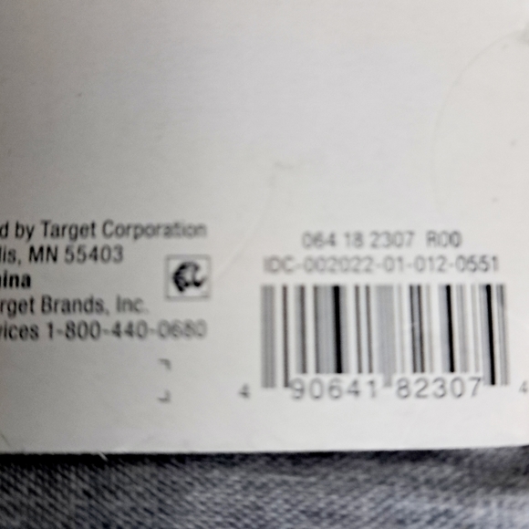 Threshold Gray Striped 100% Cotton Shower Curtain 72" × 72" - Picture 2 of 7